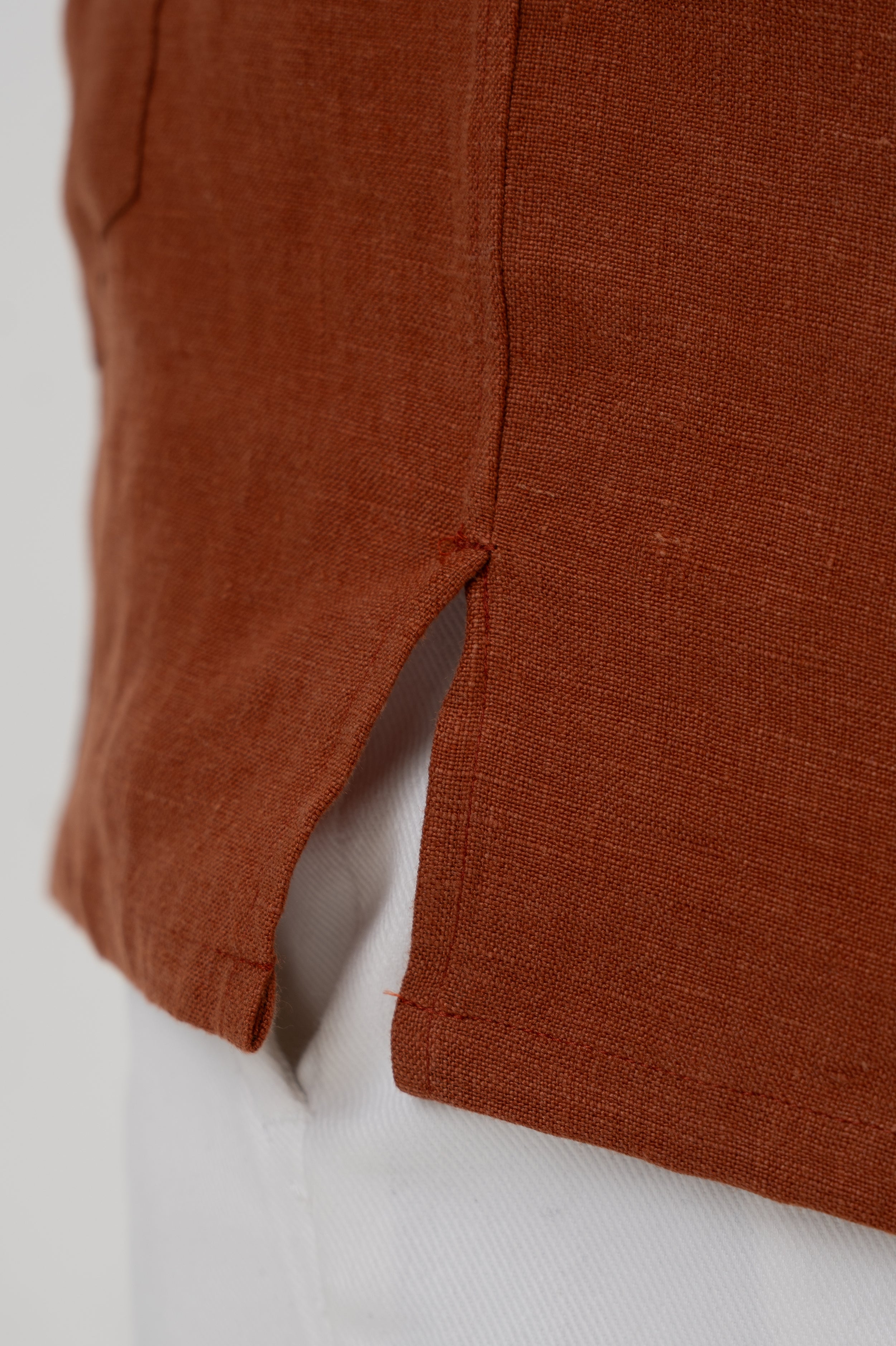 The Riviera Linen Shirt - Havana