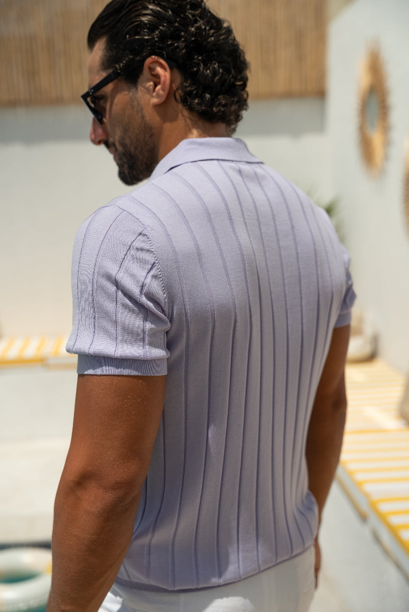 Saint-Tropez - Lilac - Tencel/Silk/Cotton Knitted Shirt