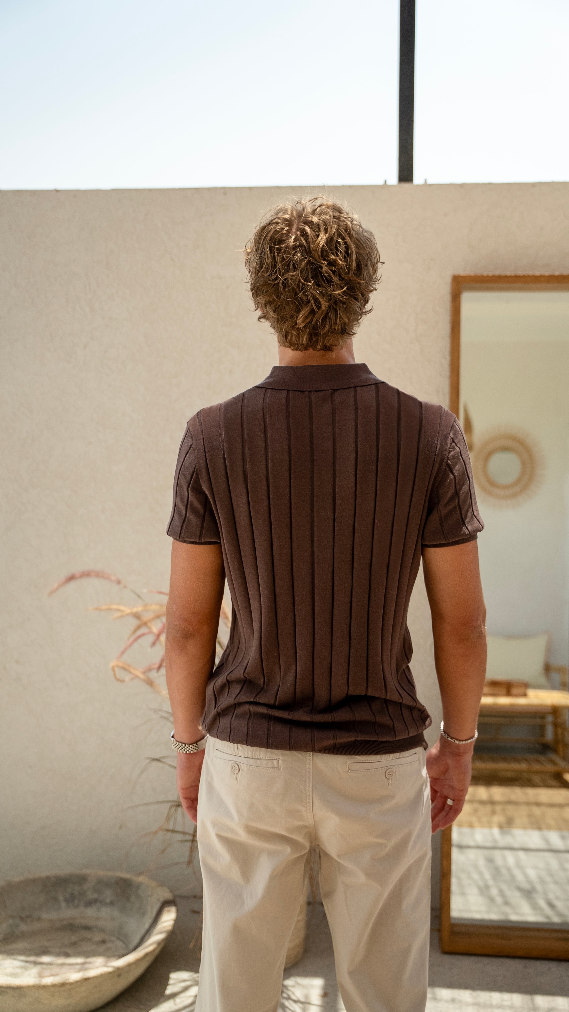 Tulum - Brown - Tencel/Silk/Cotton Knitted Shirt