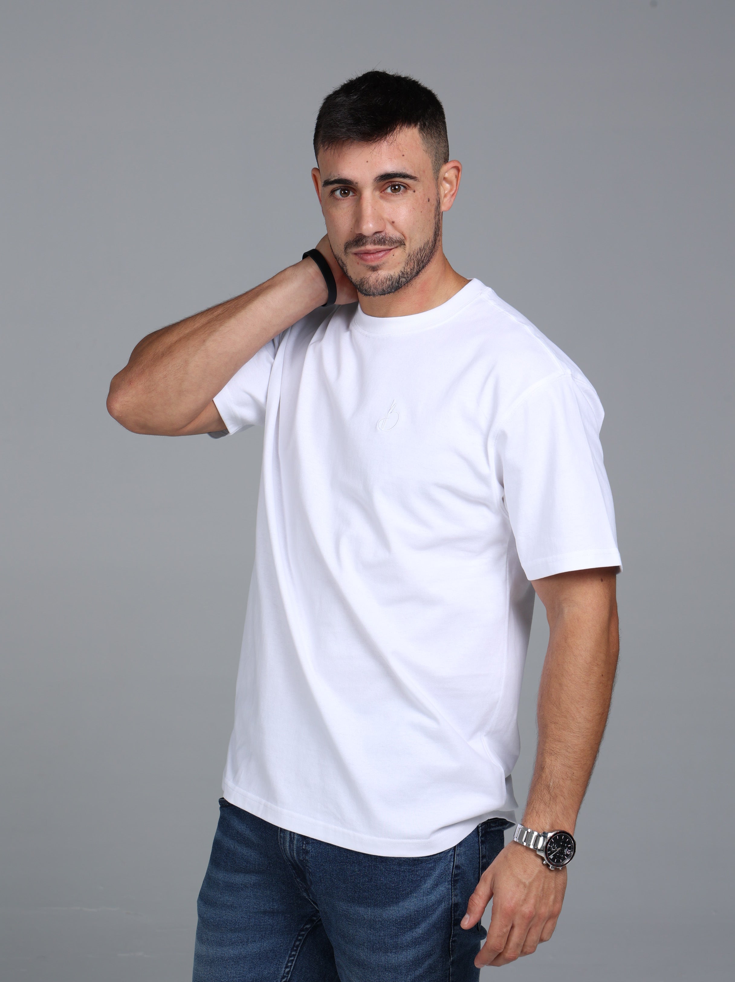 Signature Classic Oversized Fit T-Shirt - White