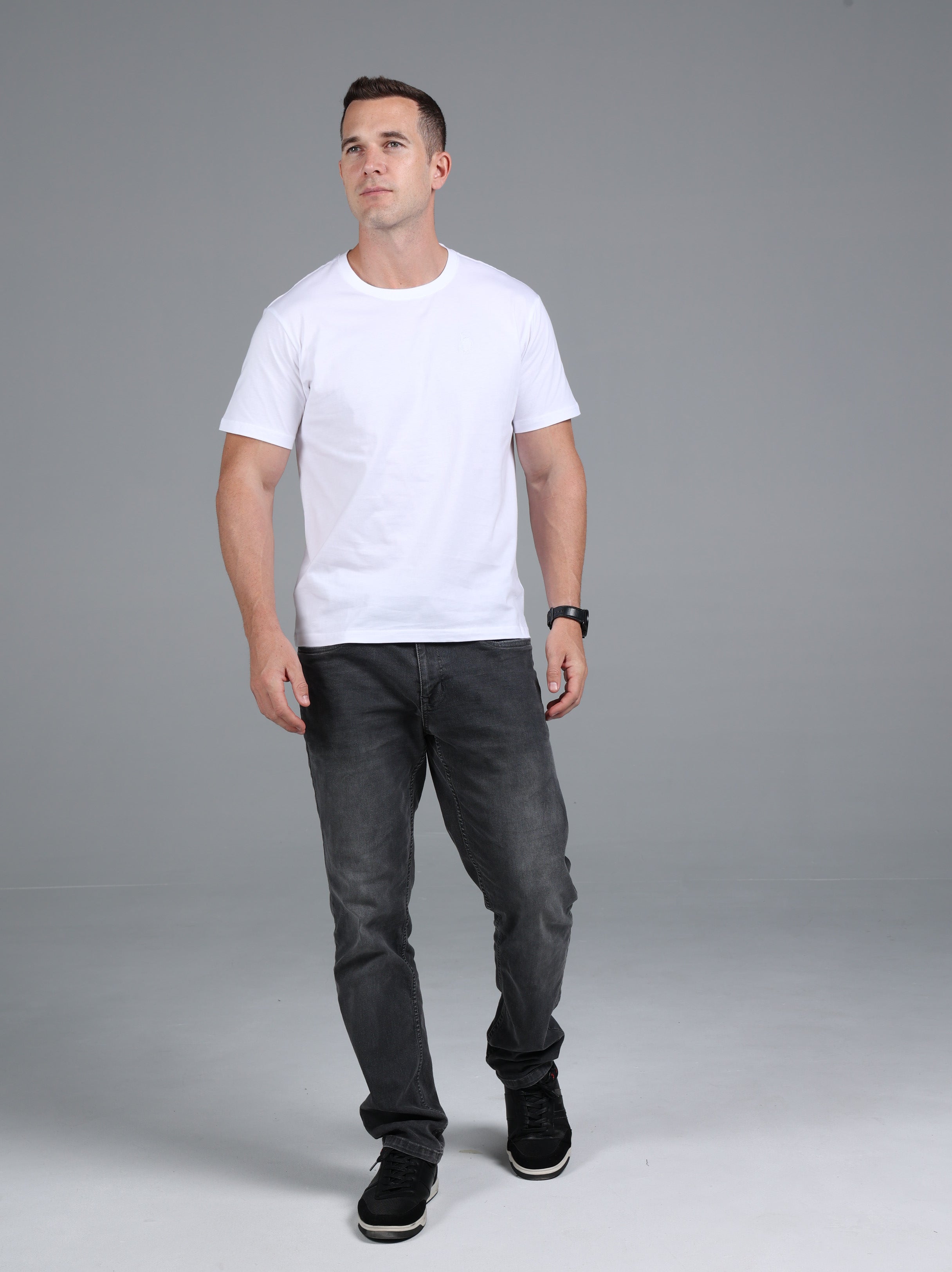 Signature Crewneck Regular Fit T-Shirt - White