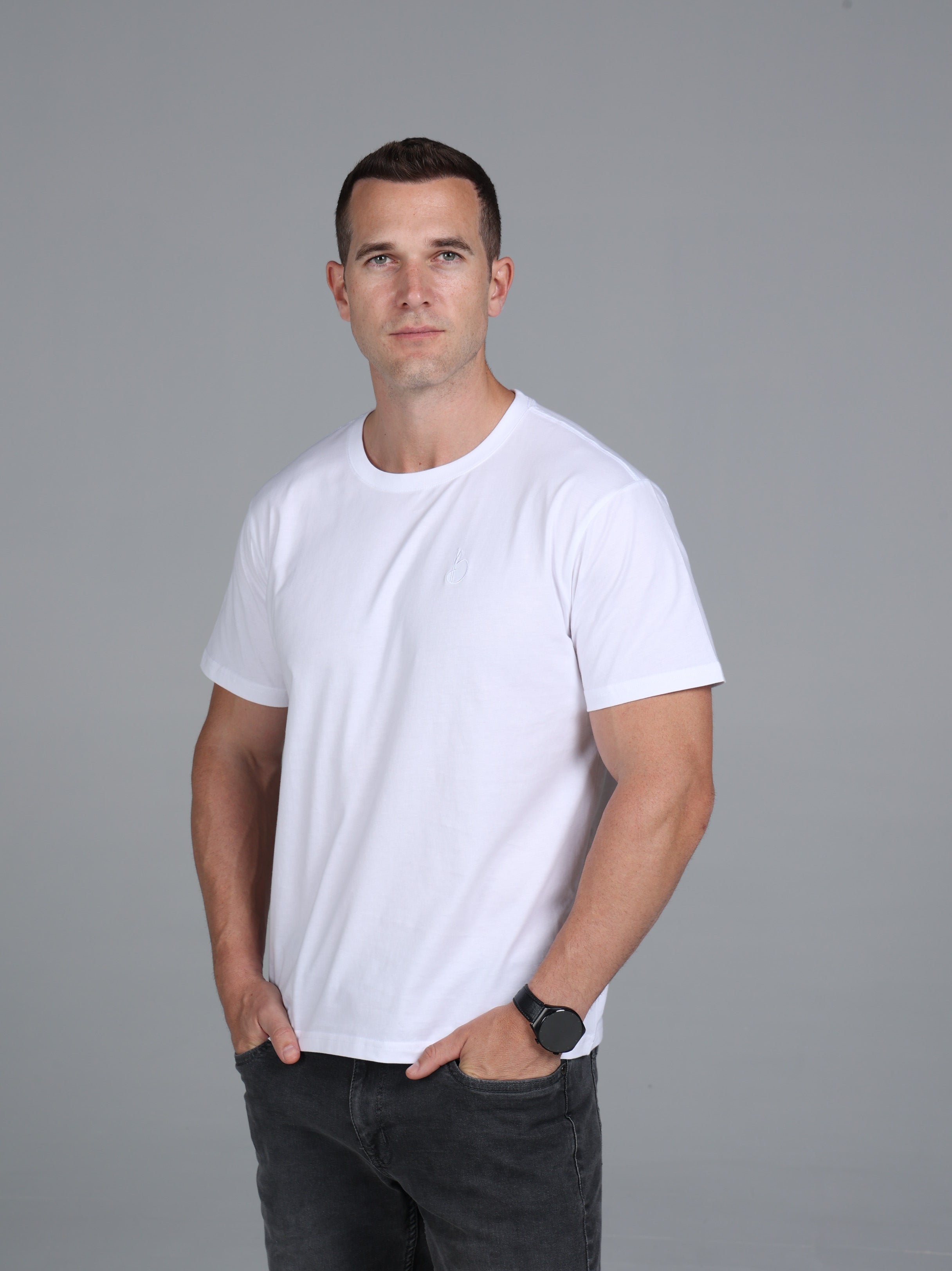 Signature Crewneck Regular Fit T-Shirt - White