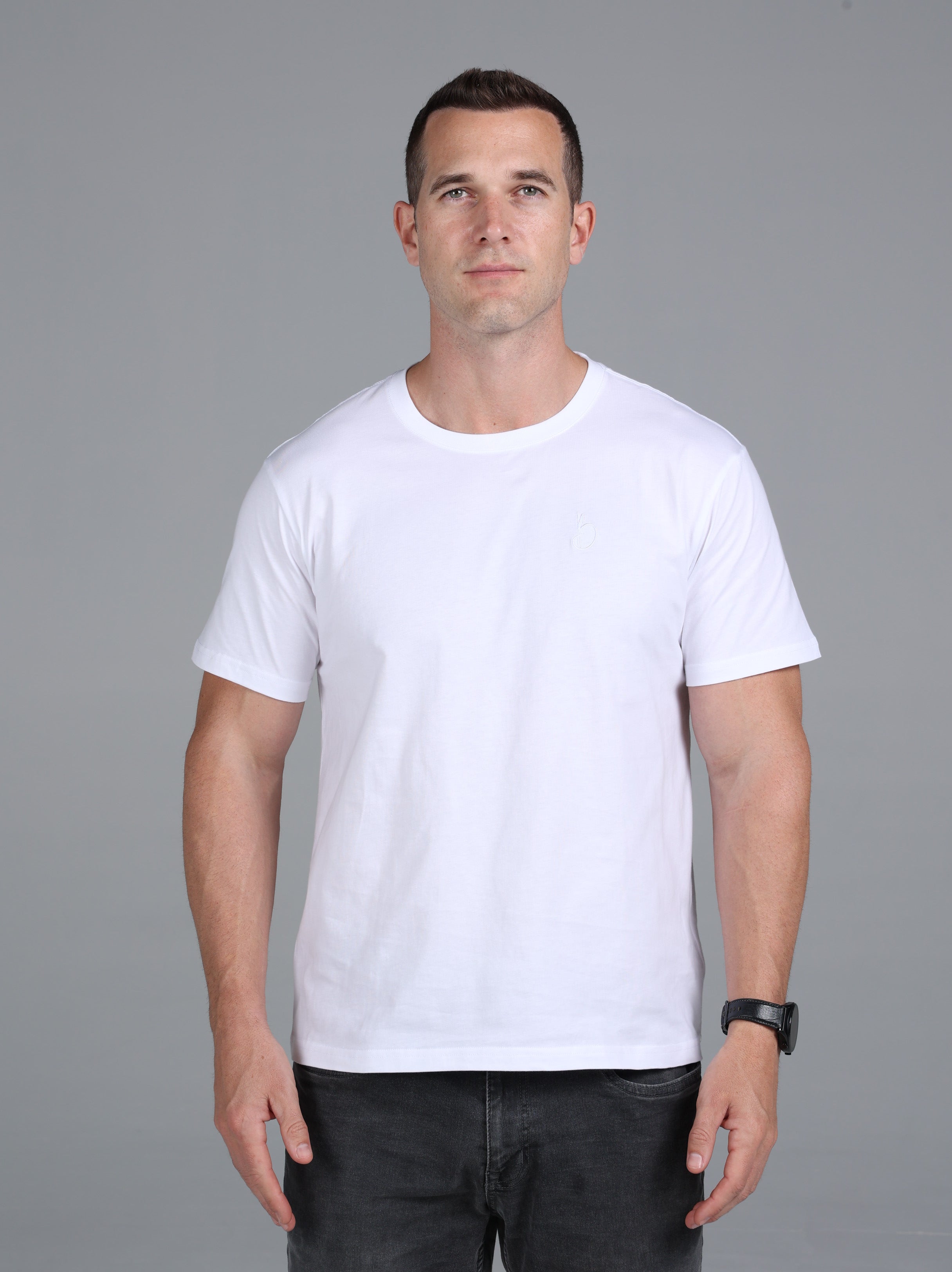 Signature Crewneck Regular Fit T-Shirt - White