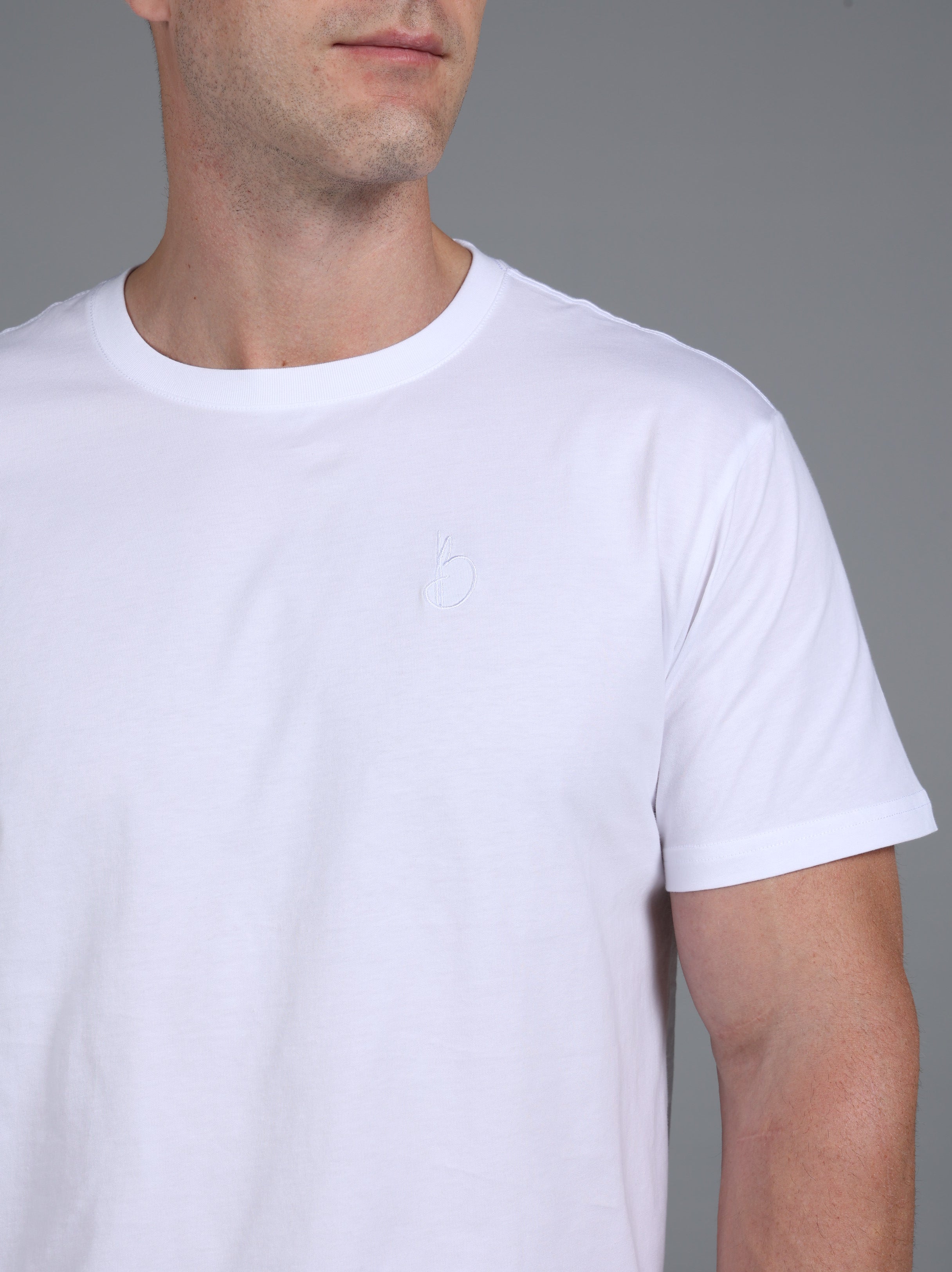 Signature Crewneck Regular Fit T-Shirt - White