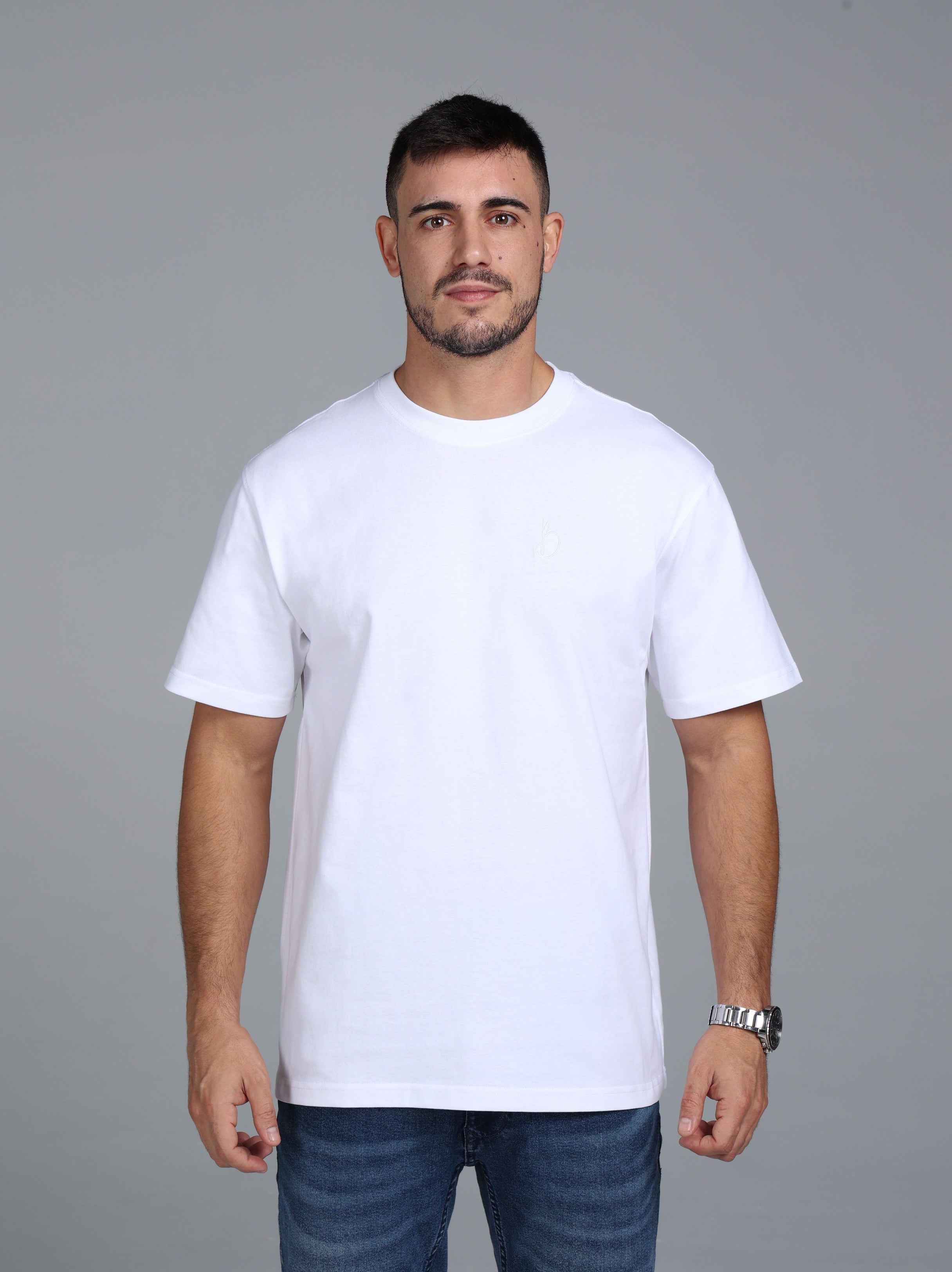 Signature Classic Oversized Fit T-Shirt - White