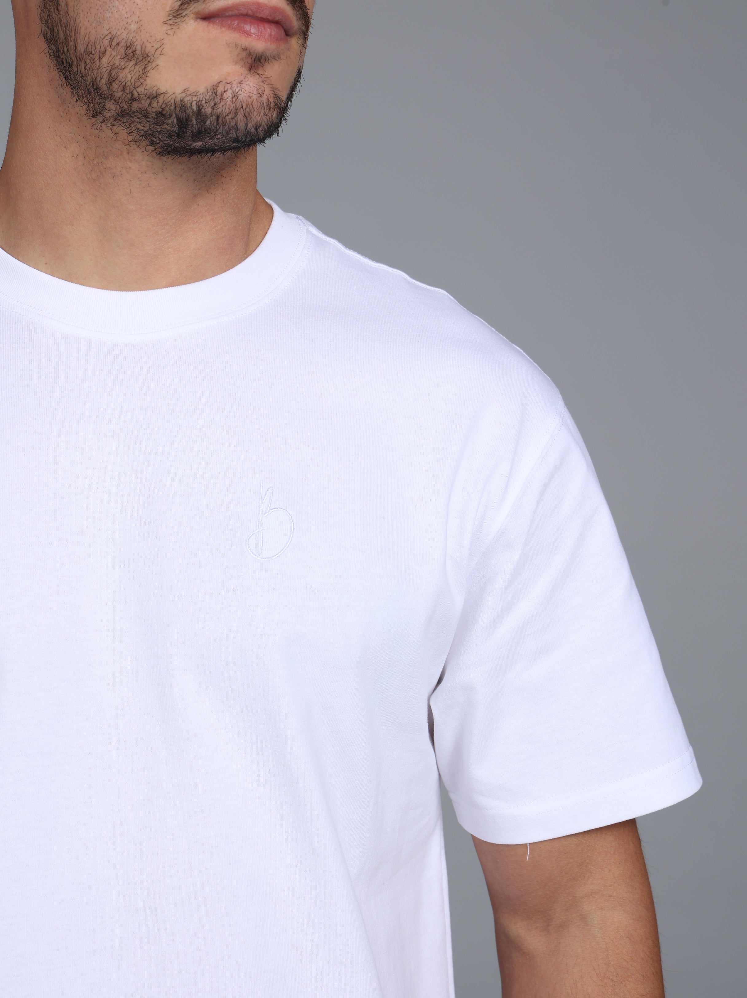 Signature Classic Oversized Fit T-Shirt - White