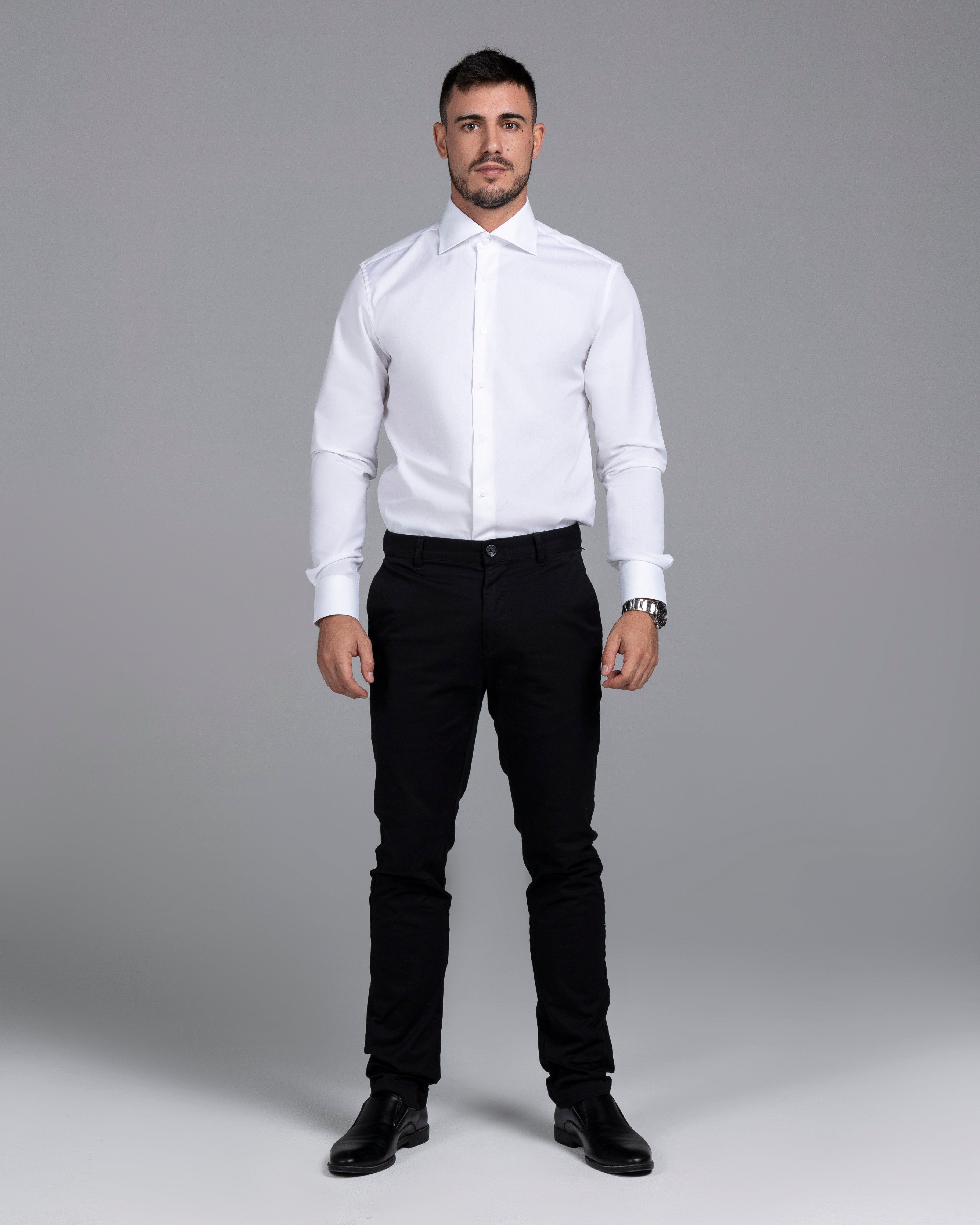 White Signature Poplin Slim Fit Shirt