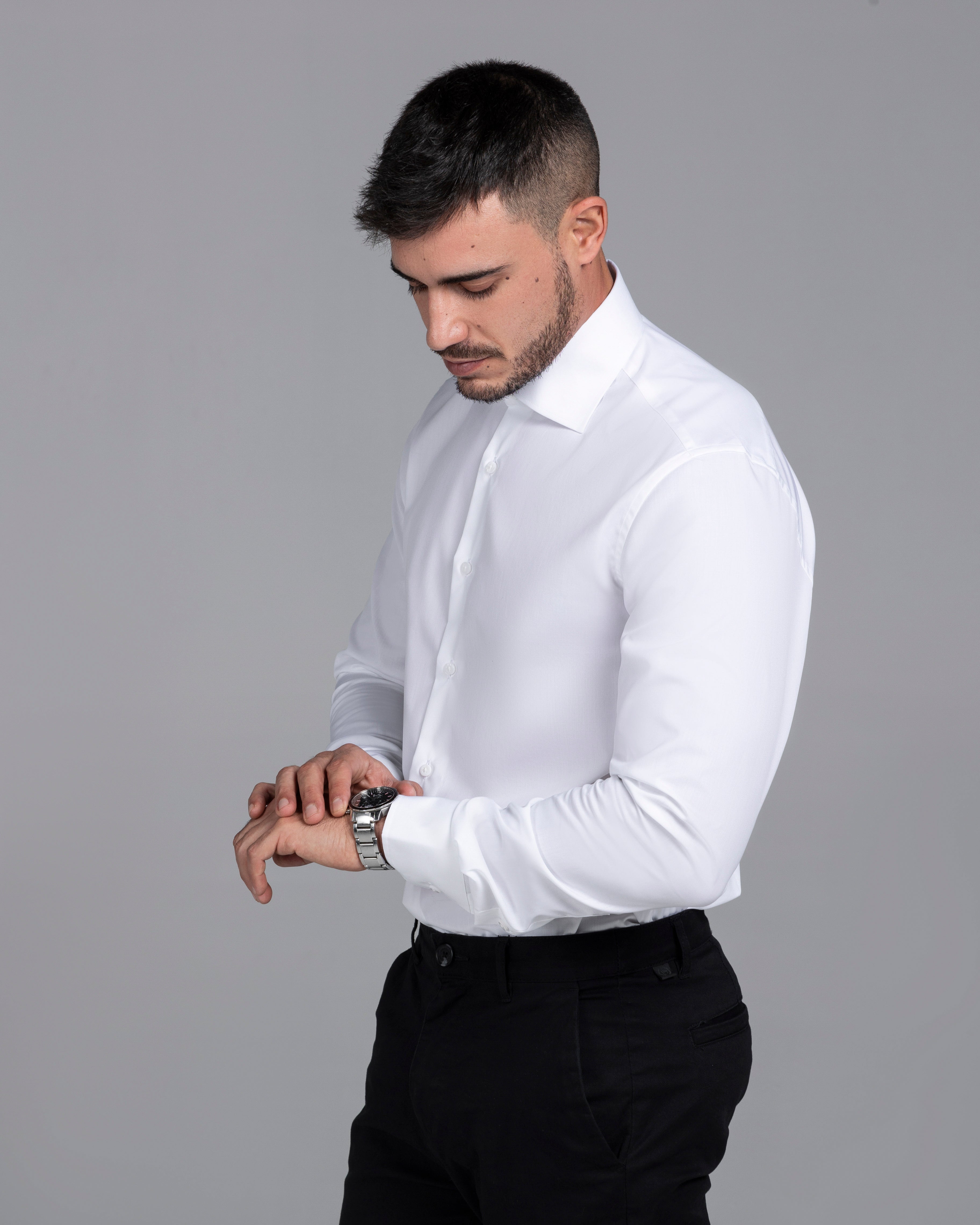 White Signature Poplin Slim Fit Shirt