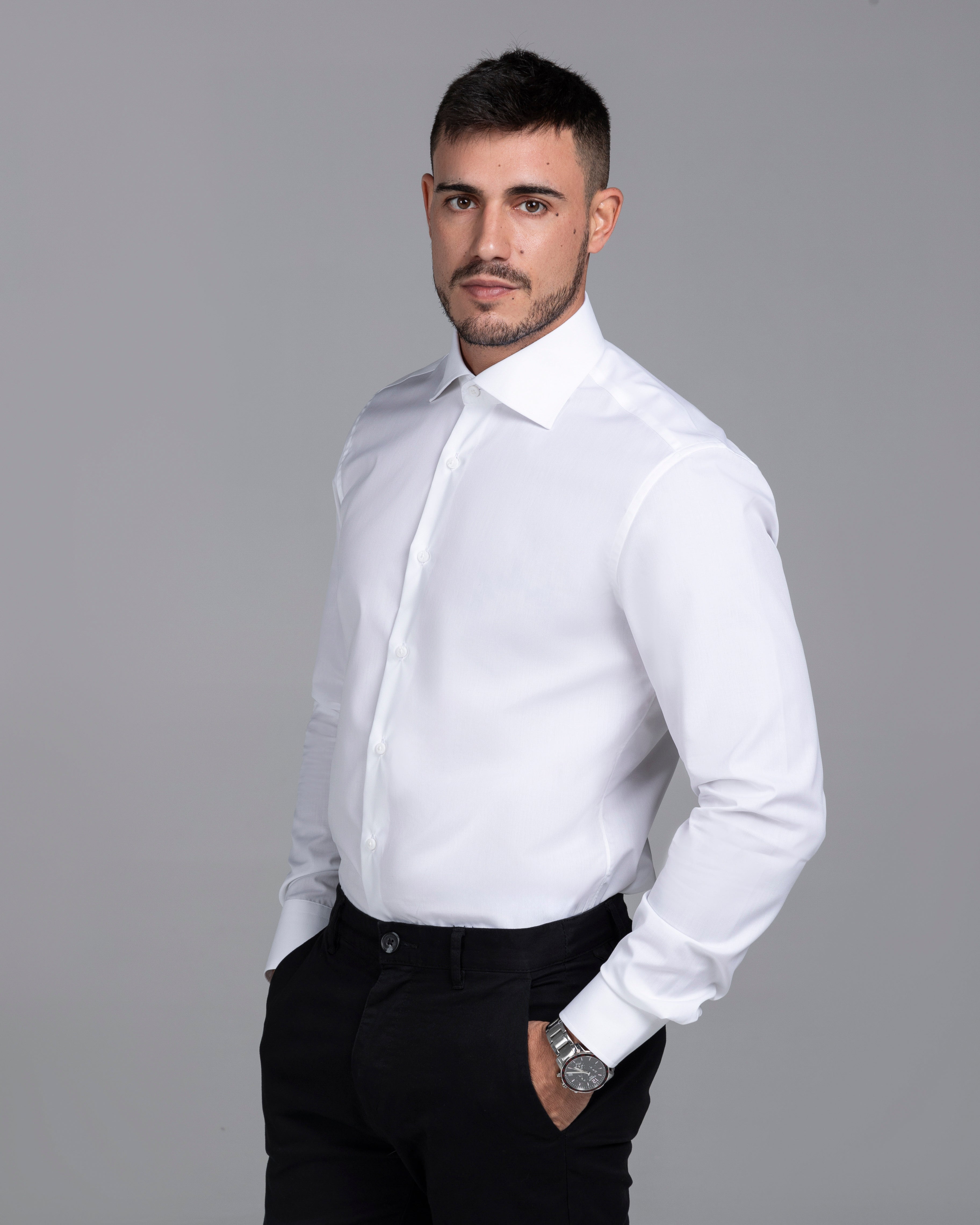 White Signature Poplin Slim Fit Shirt