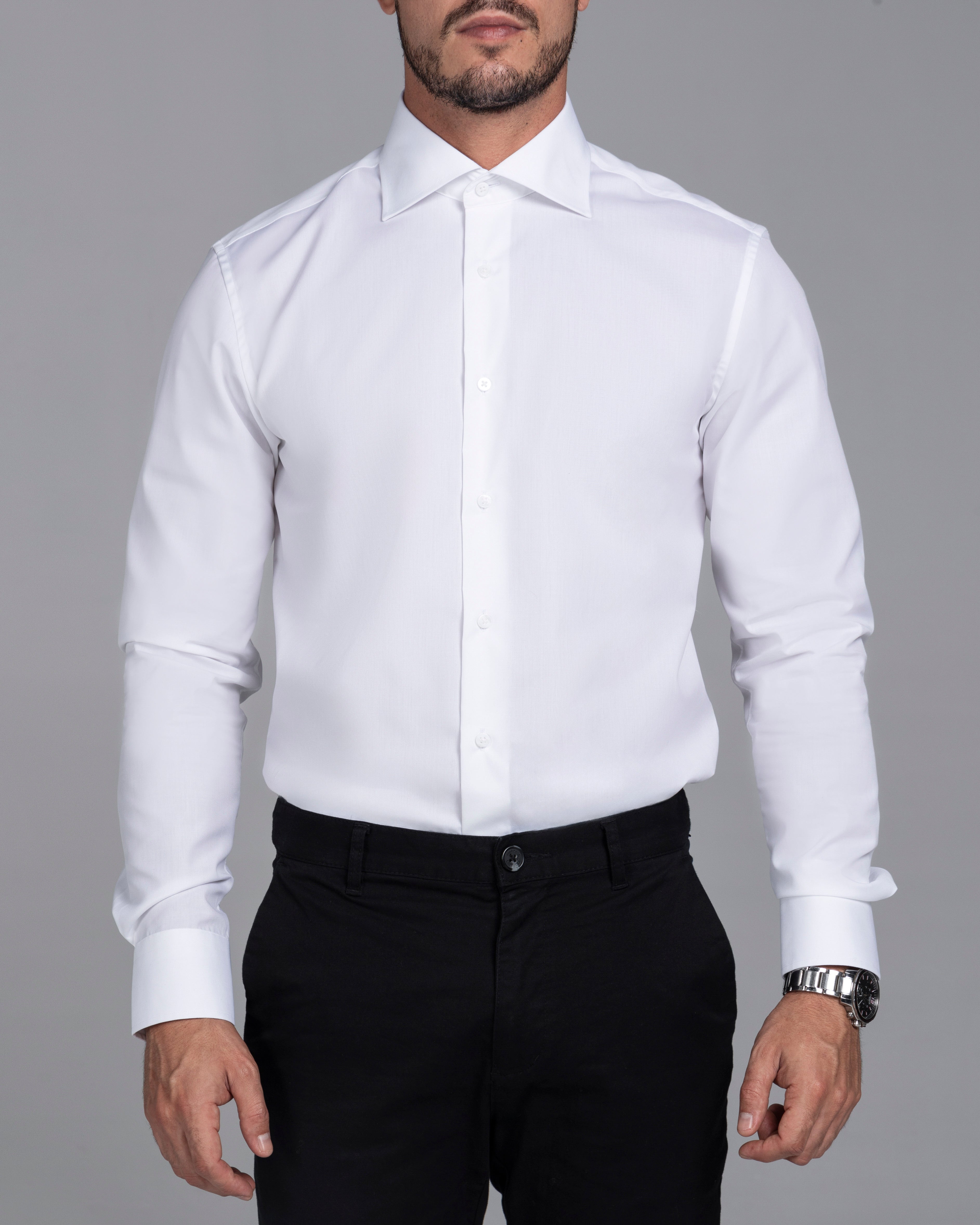 White Signature Poplin Slim Fit Shirt