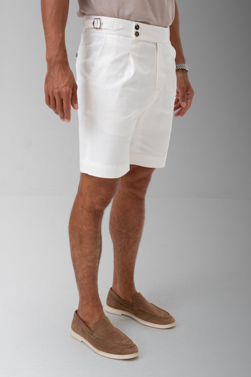 Milan Tailored Shorts - White