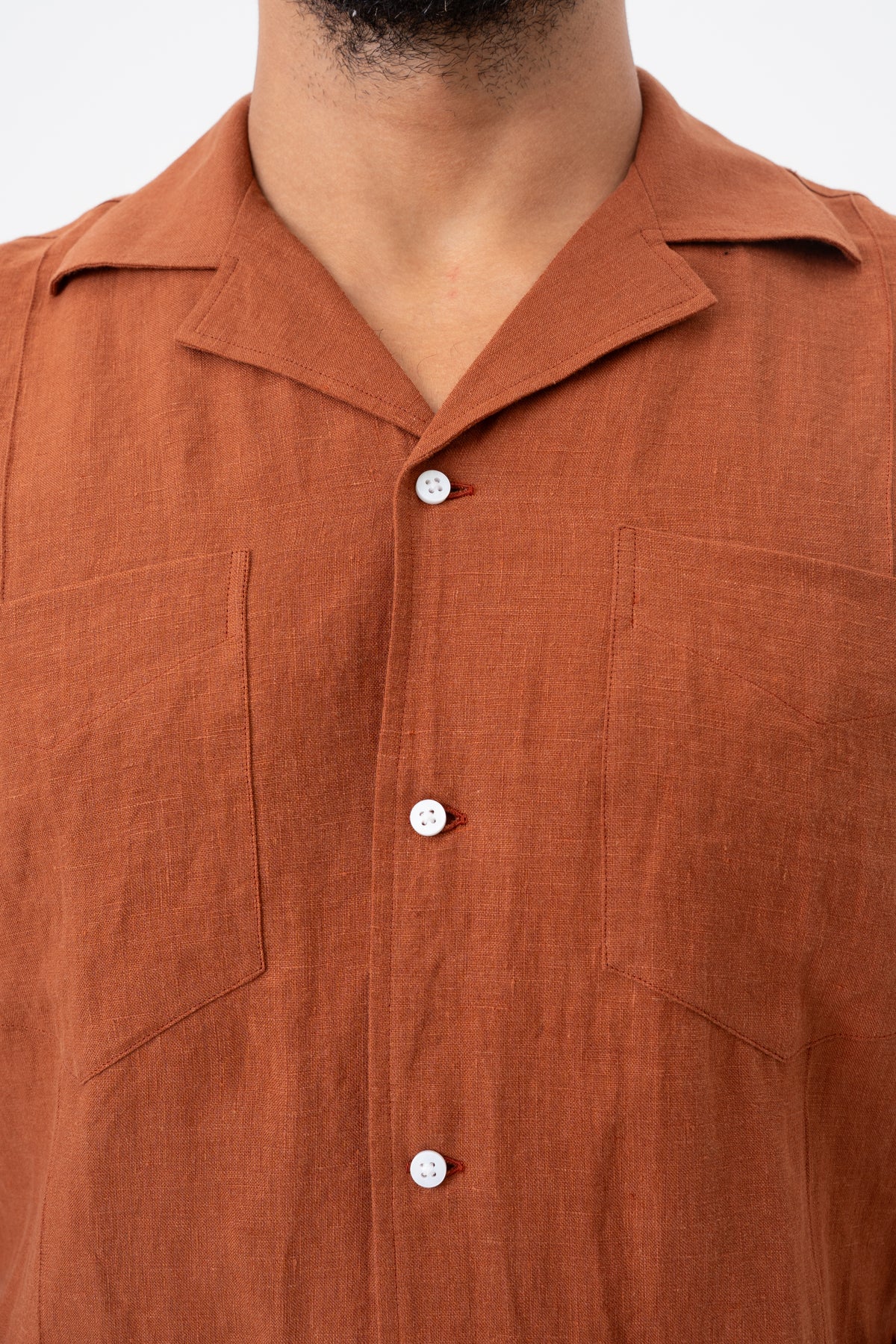 The Riviera Linen Shirt - Havana