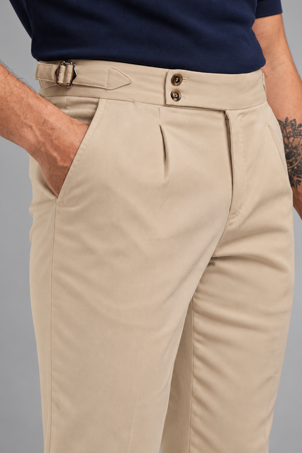 Milan - Versatile fit - Cotton Chinos - Beige