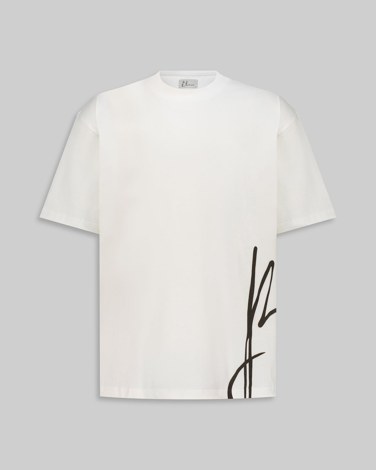 B Classic Oversized Fit T-Shirt - White