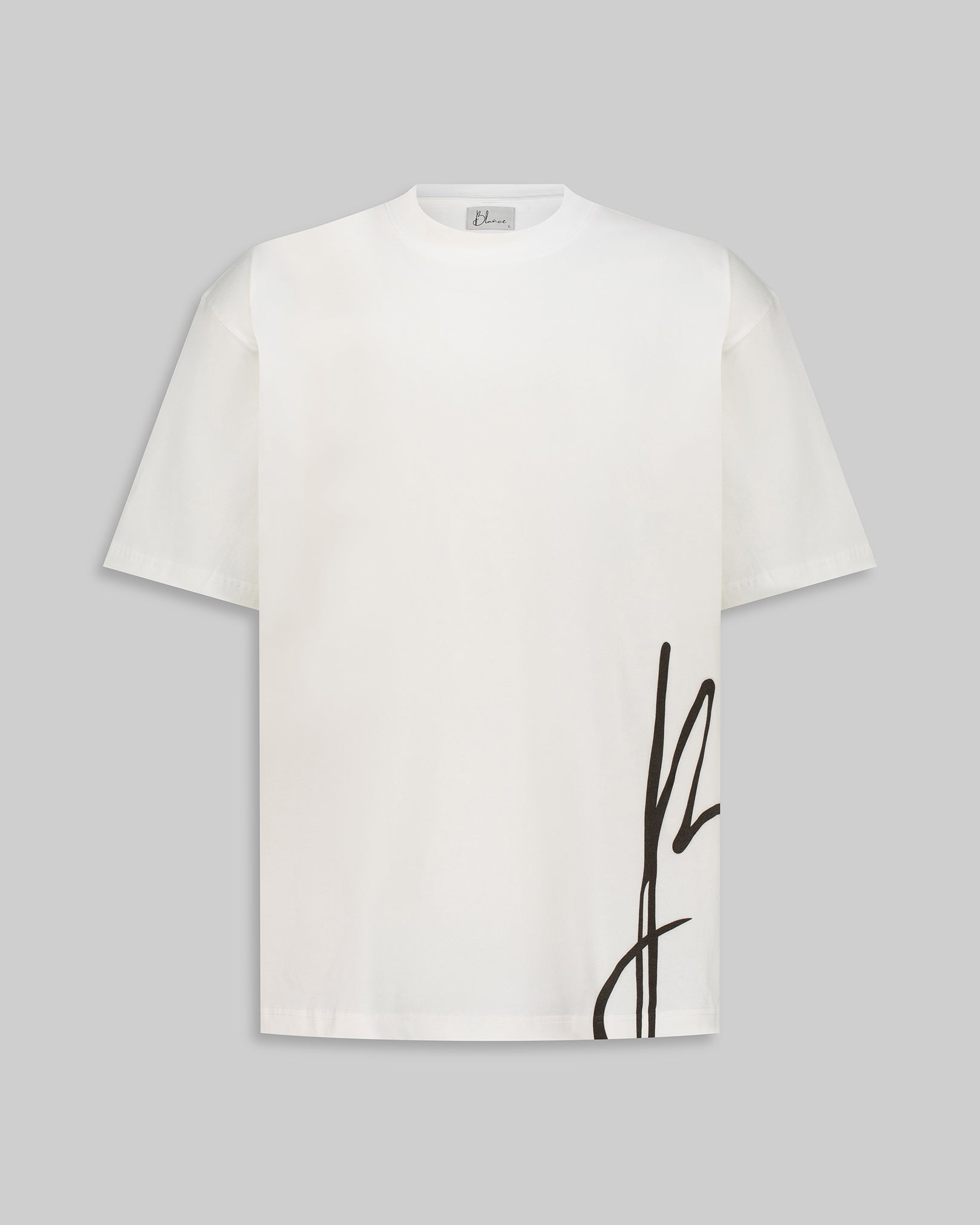 B Classic Oversized Fit T-Shirt - White