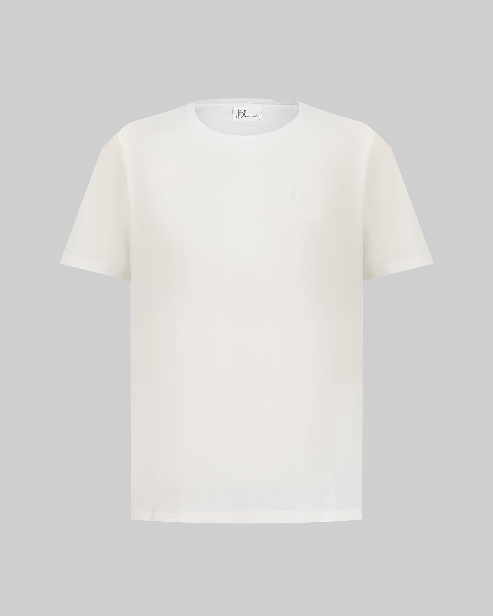 Signature Crewneck Regular Fit T-Shirt - White