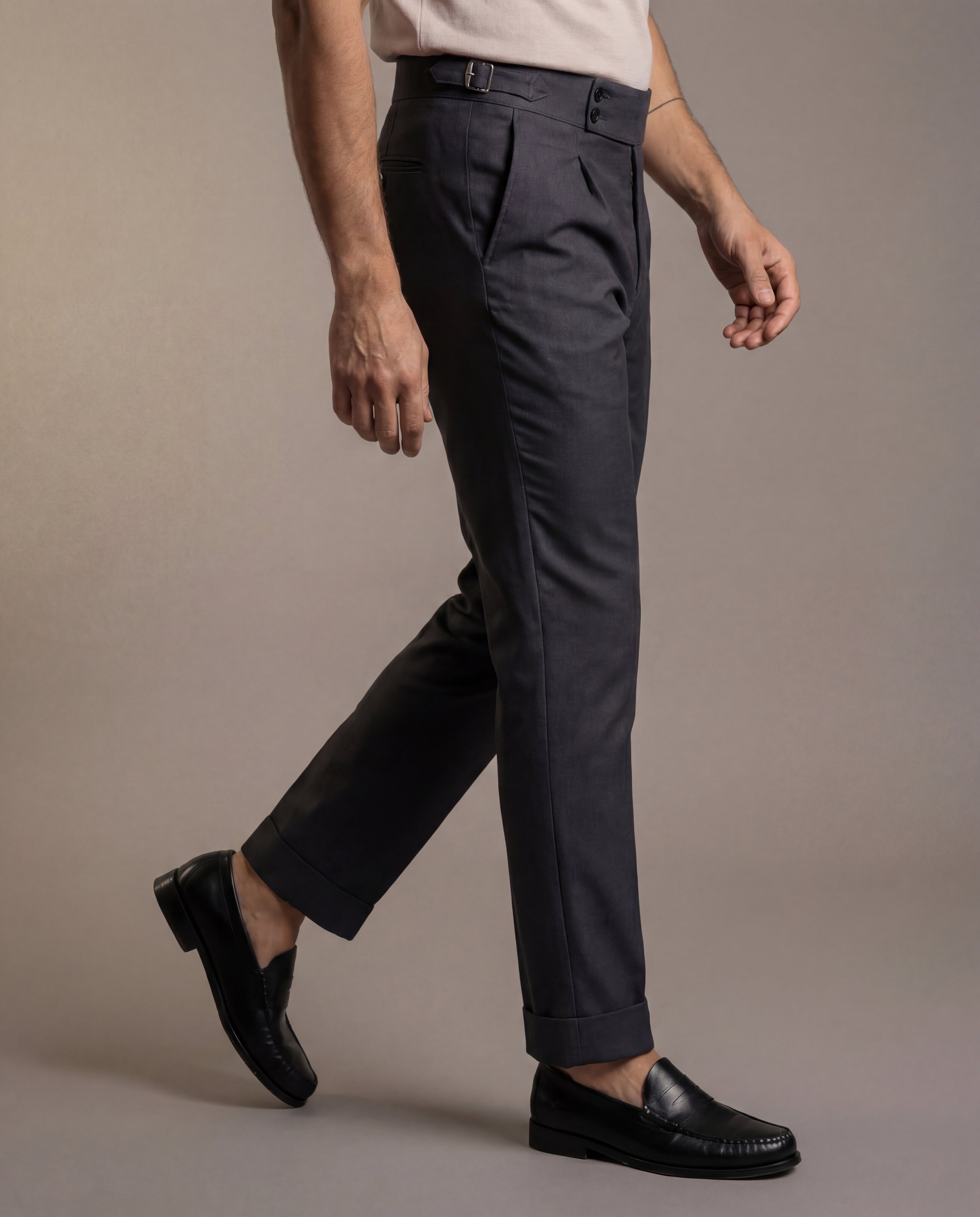 Milan - Versatile fit - Cotton Chinos - Charcoal Grey